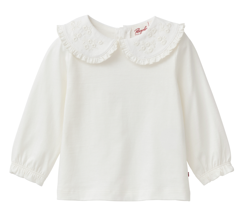 Chemise manches longues bébé avec col, PWO