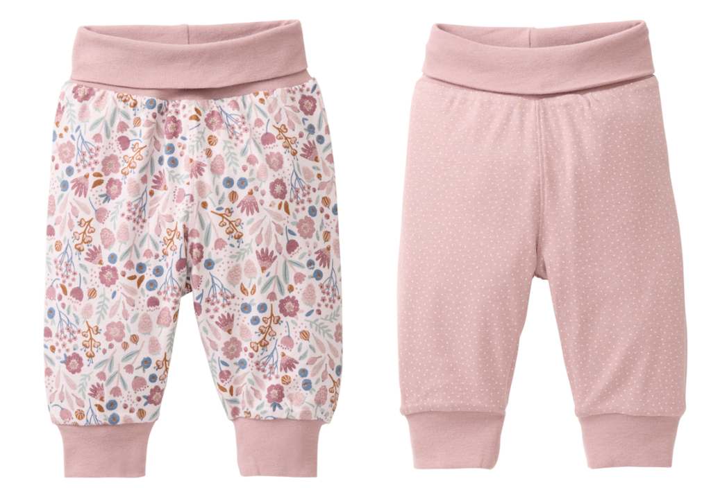 Baby reversible pants "Flowers", PWO