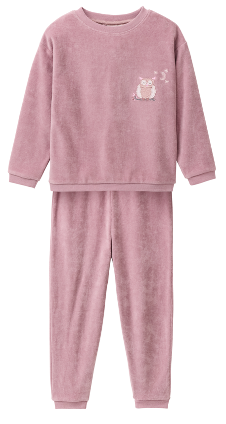 Nicki-Pyjama "Rosa/Eule", PWO