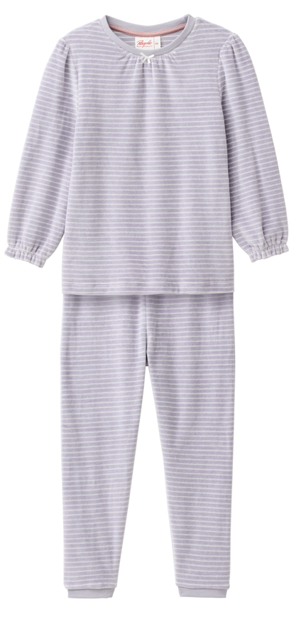 Nicki-Pyjama "Flieder/Geringelt", PWO