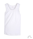 Undershirt with jagged tip "White", Popolini