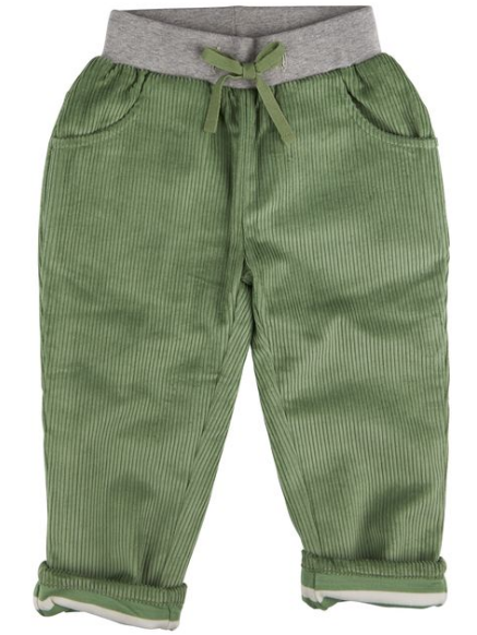 Pantalon en velours côtelé doublé, Pigeons Organics