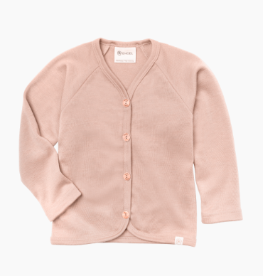 Cardigan Wolle/Seide, Engel 