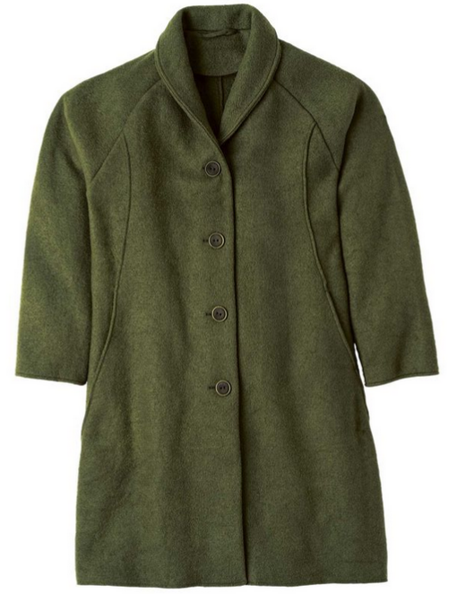 Damen Wollwalk Mantel, Disana