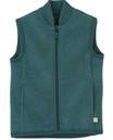 Gilet de promenade en laine bouillie avec zip, Disana
