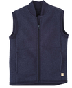 Wool felt vest zip, Disana