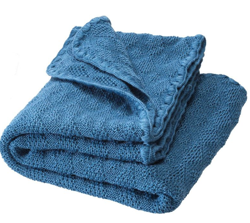 Knitted baby wool blanket, Disana