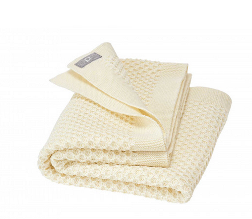 Couverture en tricot nid d'abeille, Disana