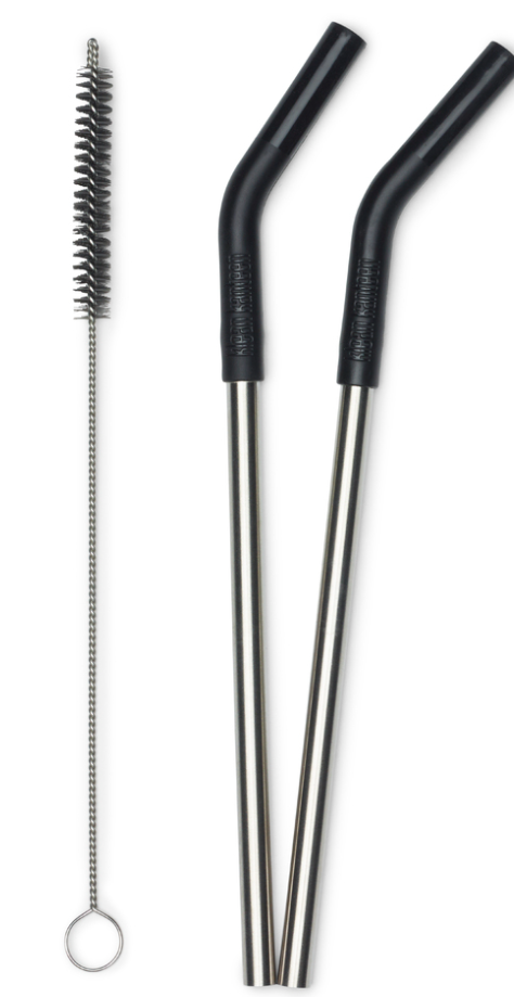 Wiederverwendbare Strohhalme 2er-Pack – 8 mm, Klean Kanteen