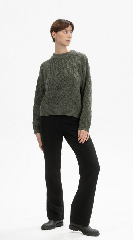 Cable knit Jumper "SAMAIRA", Mela