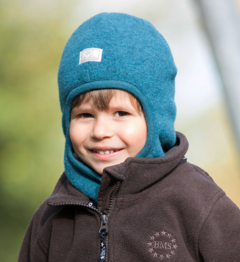 Sturmhaube Wollfleece "Petrol", Pickapooh