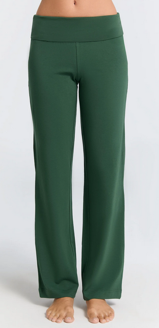 Women's trousers with turn-up waistband, Albero-Natur