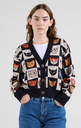 Cardigan Kanan Cat Bingo Black, Dedicated