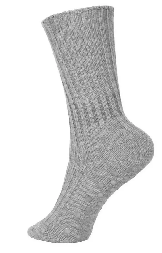 Chaussettes antidérapantes en laine tricoté, Grödo