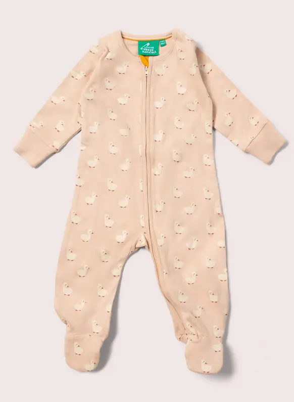 Puddle Ducks Bio-Babystrampler mit Reißverschluss, LGR