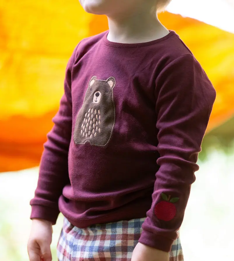 T-shirt bébé manches longues "Ours", LGR