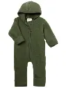 Zip-up jumpsuit, wool fleece with hood,Engel