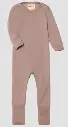 Baby-Pyjama Wolle/Seide "Altrosa", Engel