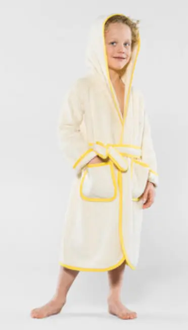 Organic towelling bathrobe for children, COTONEA 