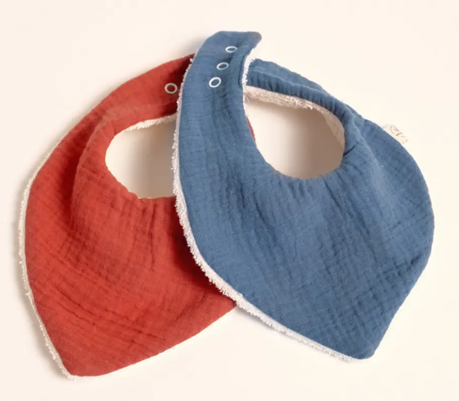 Bavoirs en mousseline biologique - lot de 2, Naturkind