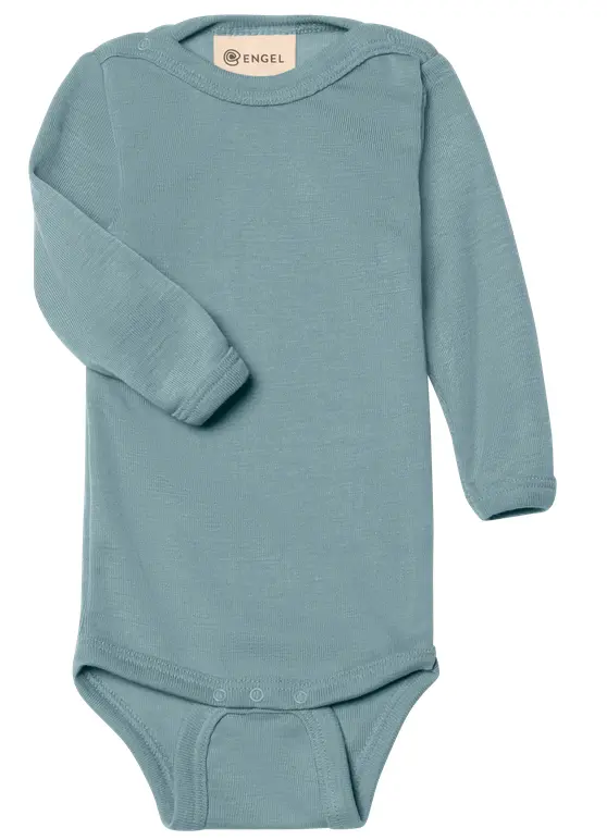 Body langarm Wolle und Seide, Engel