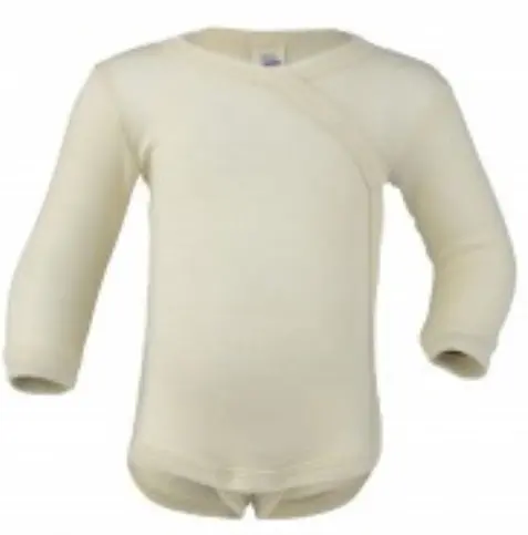 Wickelbody Wolle/Seide natur 62/68, Engel (LNMM)