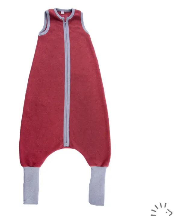 Schlafsack mit Füßen Baumwollfleece, Popolini