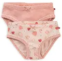 Pack of 2 briefs, pink/strawberries, PWO