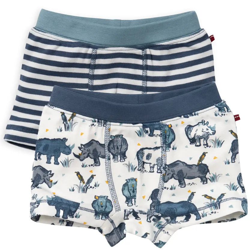 Lot de 2 boxers "Rhinocéros", PWO