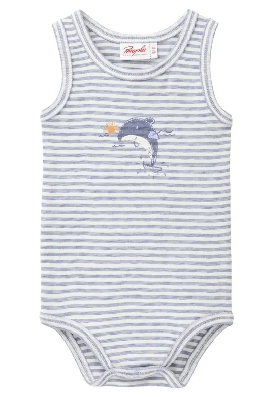 body sans manches "bleu/baleine", PWO