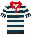 Gestreiftes Kurzarm-Poloshirt, FUB