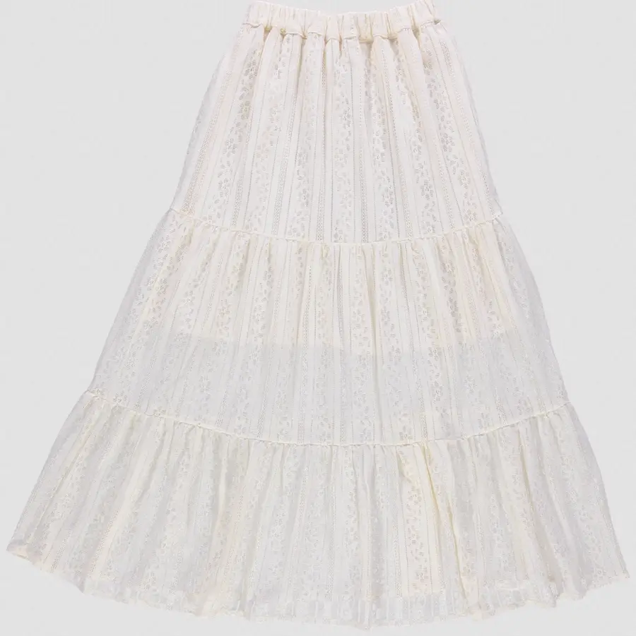 Skirt "TONKA" lace, Poudre Organic