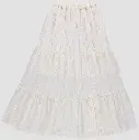 Skirt "TONKA" lace, Poudre Organic