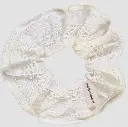 Scrunchy with lace, Poudre Organic
