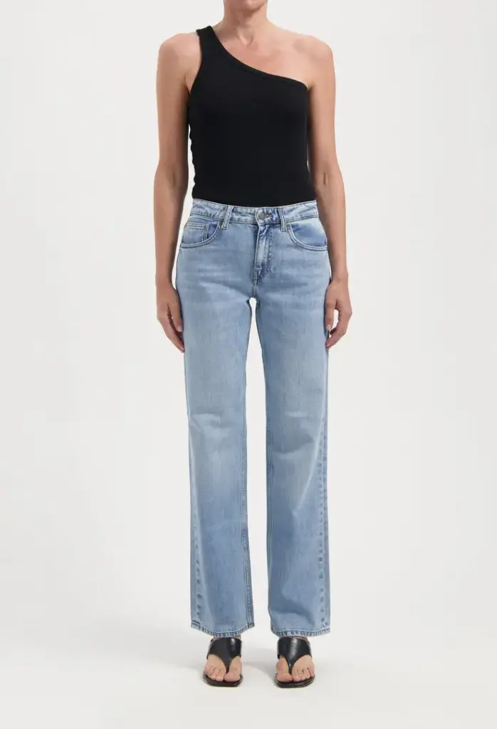 Carry Mid Straight Jeans, MUD 