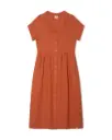 Collared Linen Dress , Matona 