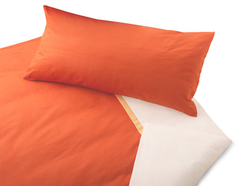 (Cotonea) Organic winter bed linen with ribbon