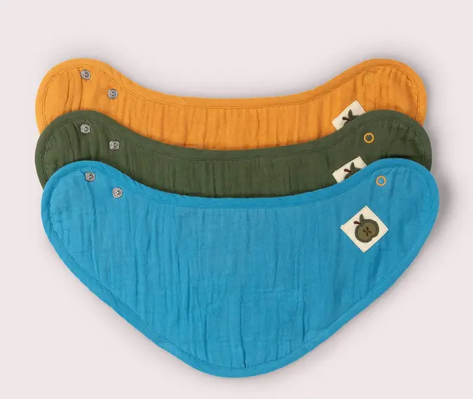 Bib Triangular 3-pack, LGR