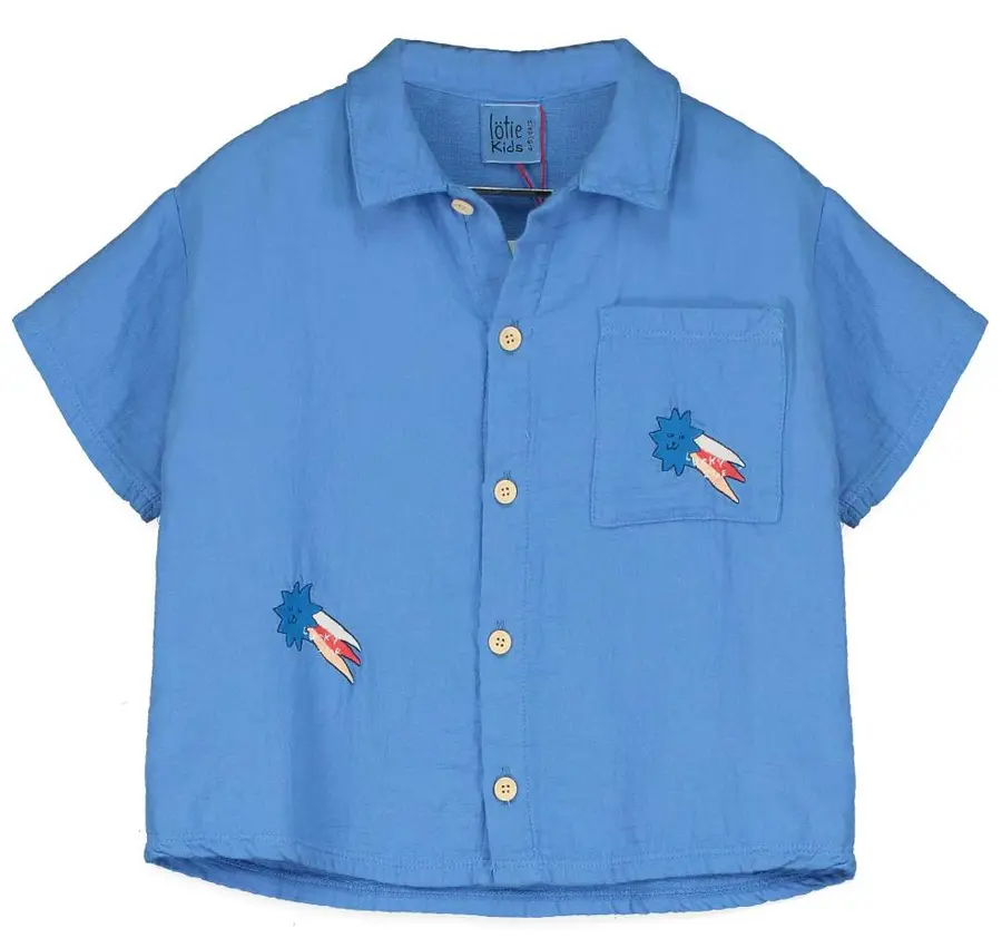 Light Cotton Shirt "Star Embroidery", LötieKids