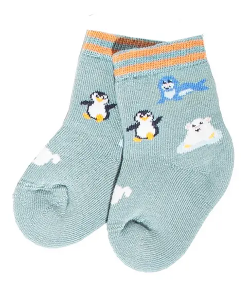 Chaussettes bébé éponge animaux arctiques, Grödo