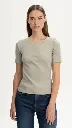 Damen Kurzarmshirt gerippt "JASLEEN", Mela