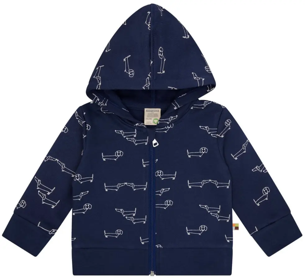 Sweatjacke mit Kapuze "Ultramarine", Loud + Proud 