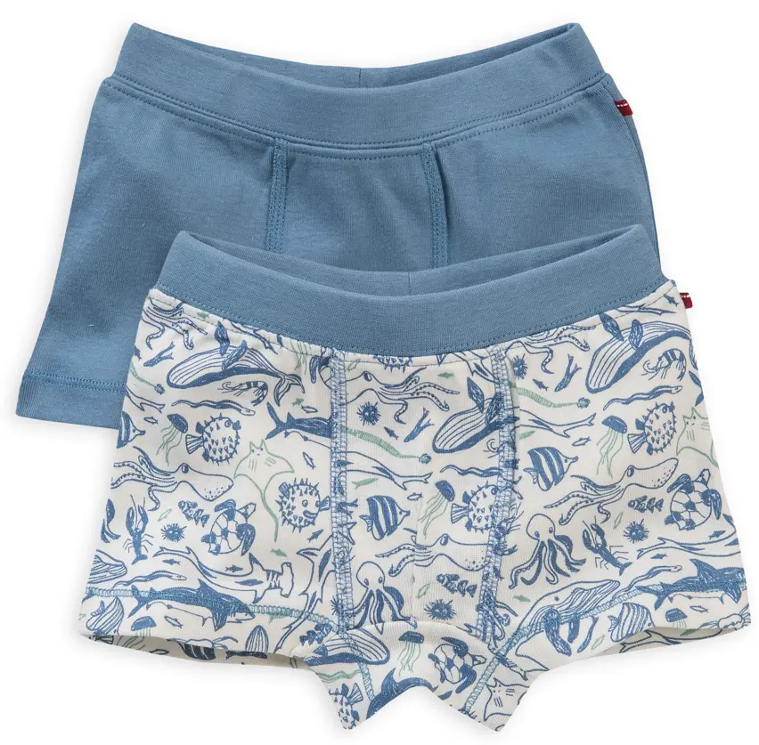 Lot de 2 boxers shorts "Animaux marins", PWO 