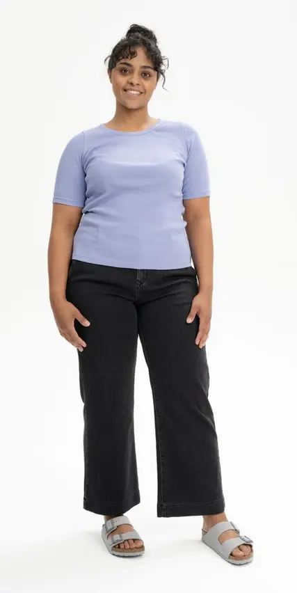 Chemise côtelée manches courtes pour femme "JASLEEN", Mela