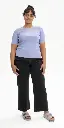 Women's short-sleeved ribbed shirt "JASLEEN", Mela
