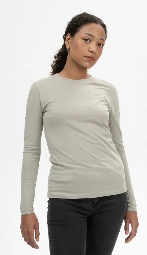 Women's Basic long-sleeved shirt "DHIVYA", Mela