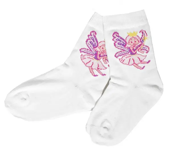 Baby Cotton socks with "Fairy", Grödo 