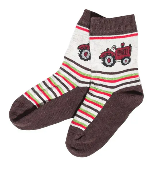 Chaussettes bébé "Tracteur" en coton, Grödo