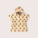 Little Cherries Baby Towel Poncho, LGR 