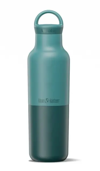Bouteille isotherme en acier inoxydable Rise Classic 592 ml avec bouchon Arch Loop « Brittany Blue », Klean Kanteen 